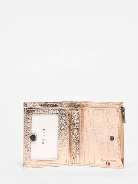 Coin Purse Leather Etincelle IrisÃ©e Etrier Gold etincelle irisee EETI810 other view 1